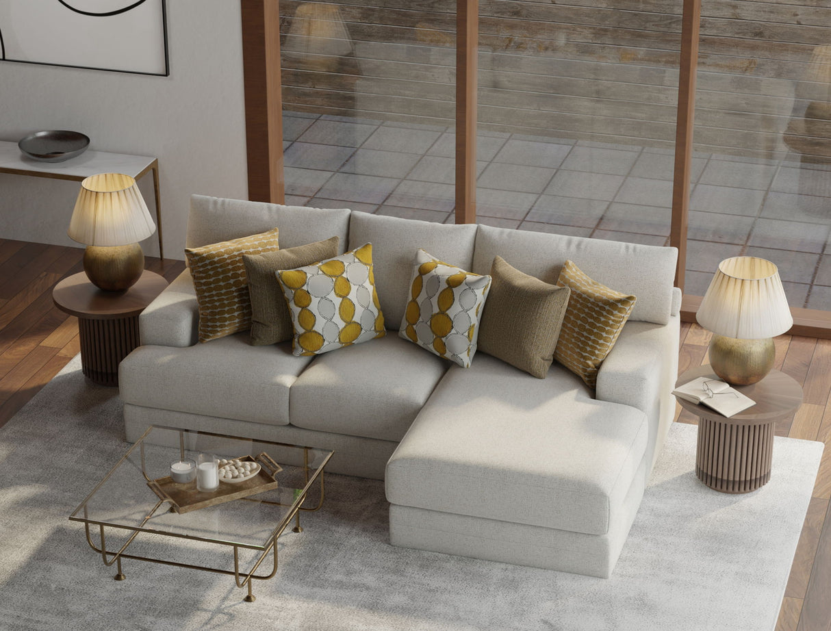 Tori - Sectional With Comfort Coil Seating And Accent Pillows Included