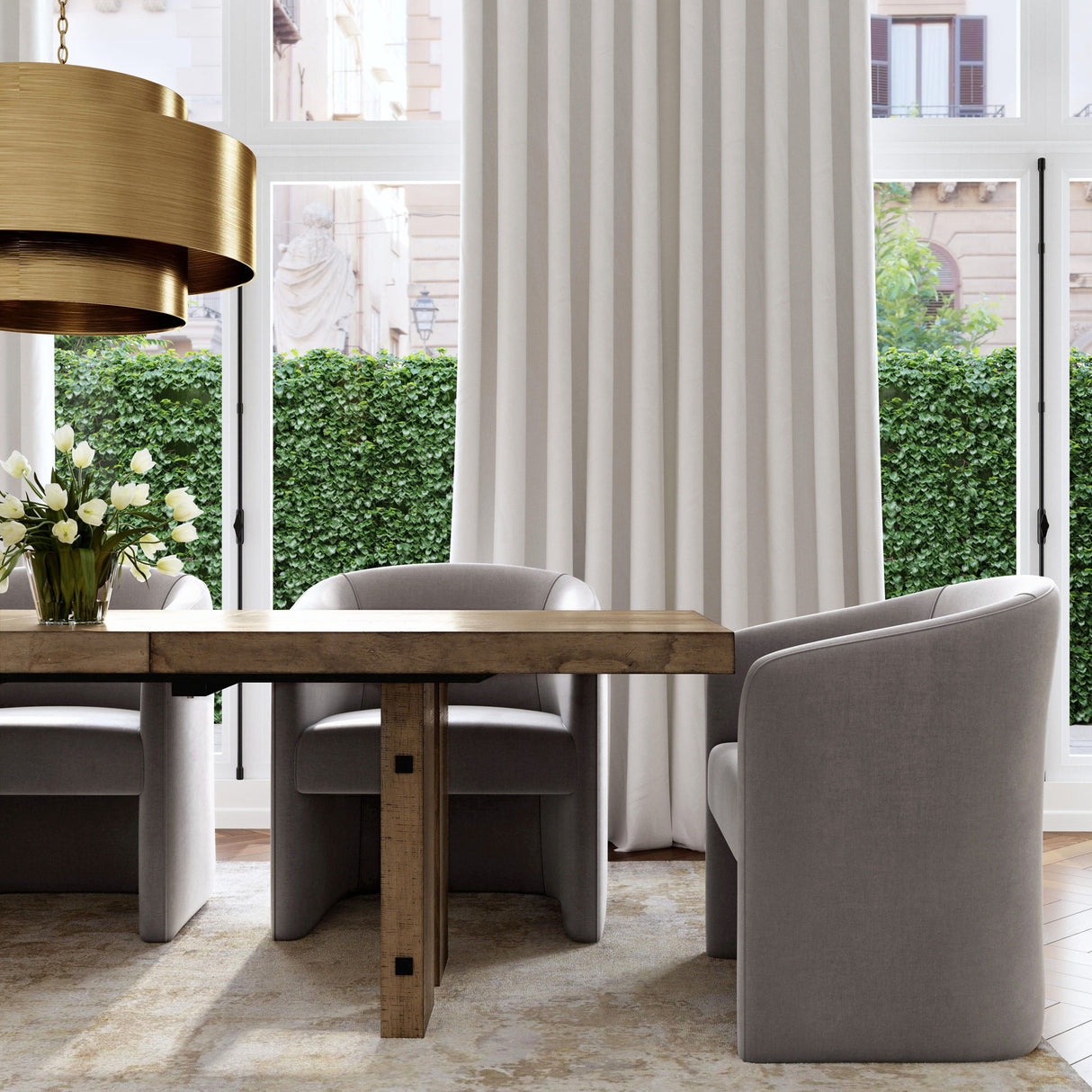 Atmoris - 5 Piece Dining Set - Brown