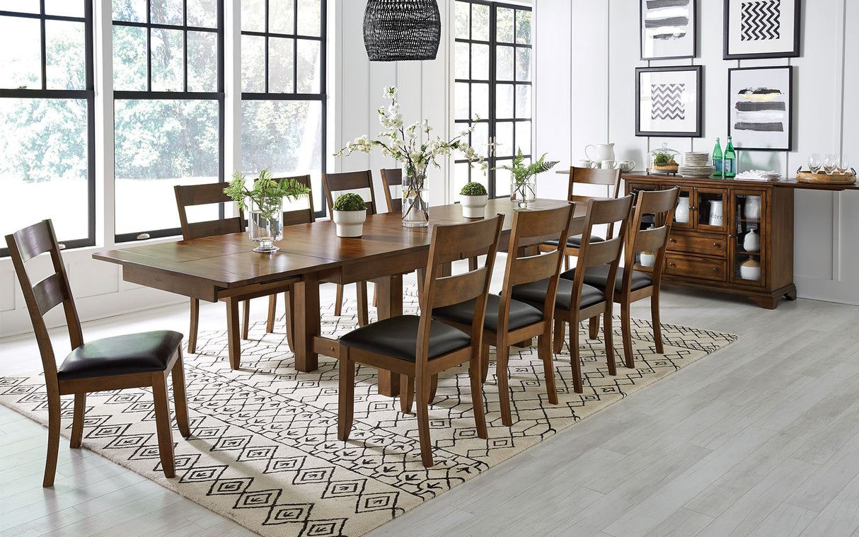 Mariposa Dining Ladderback Side Chair With Upholstered Seat