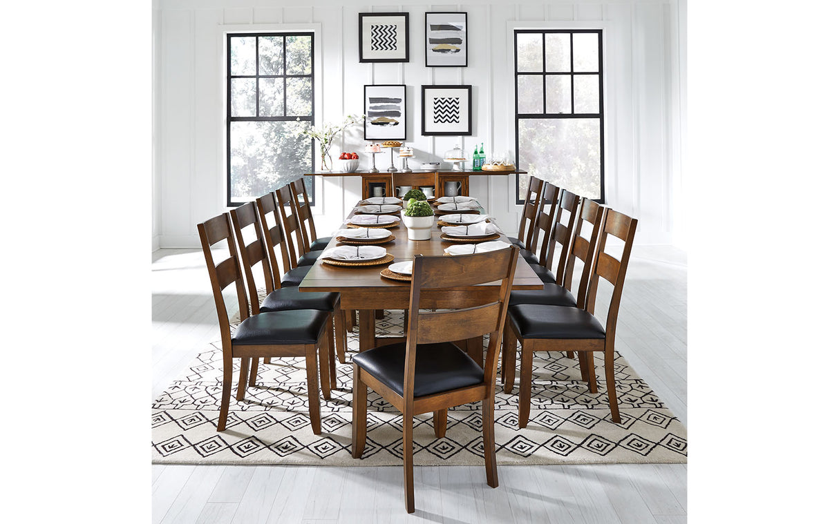 Mariposa Dining Ladderback Side Chair With Upholstered Seat