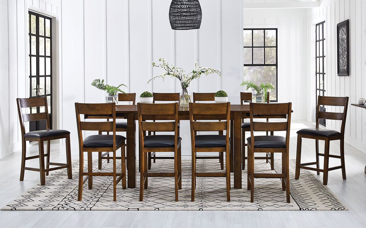 Mariposa Dining Ladderback Stool With Upholstered Seat