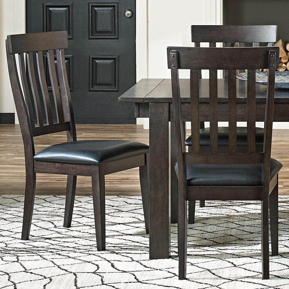 Mariposa Dining Wg Slatback Side Chair With Uph. Seat