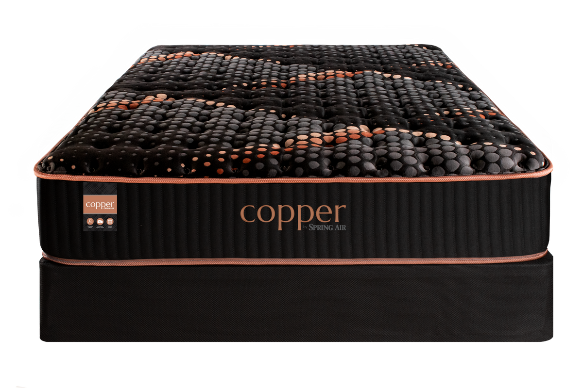 Spring Air Copper Quilted Hybrid Medium Mattress — front view.