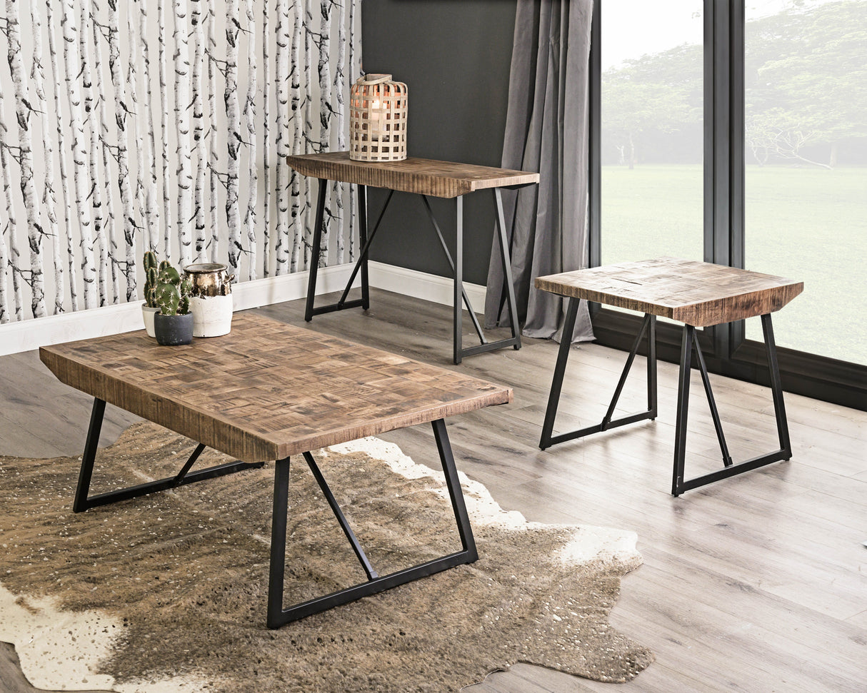 Walden - Parquet End Table - Brown