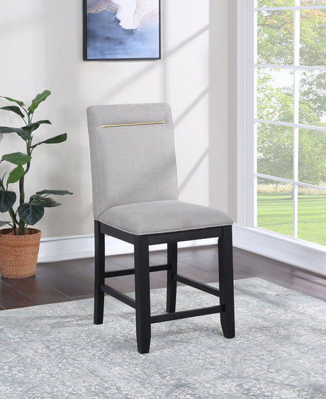 Yves - Counter Chair (Set of 2) - Gray