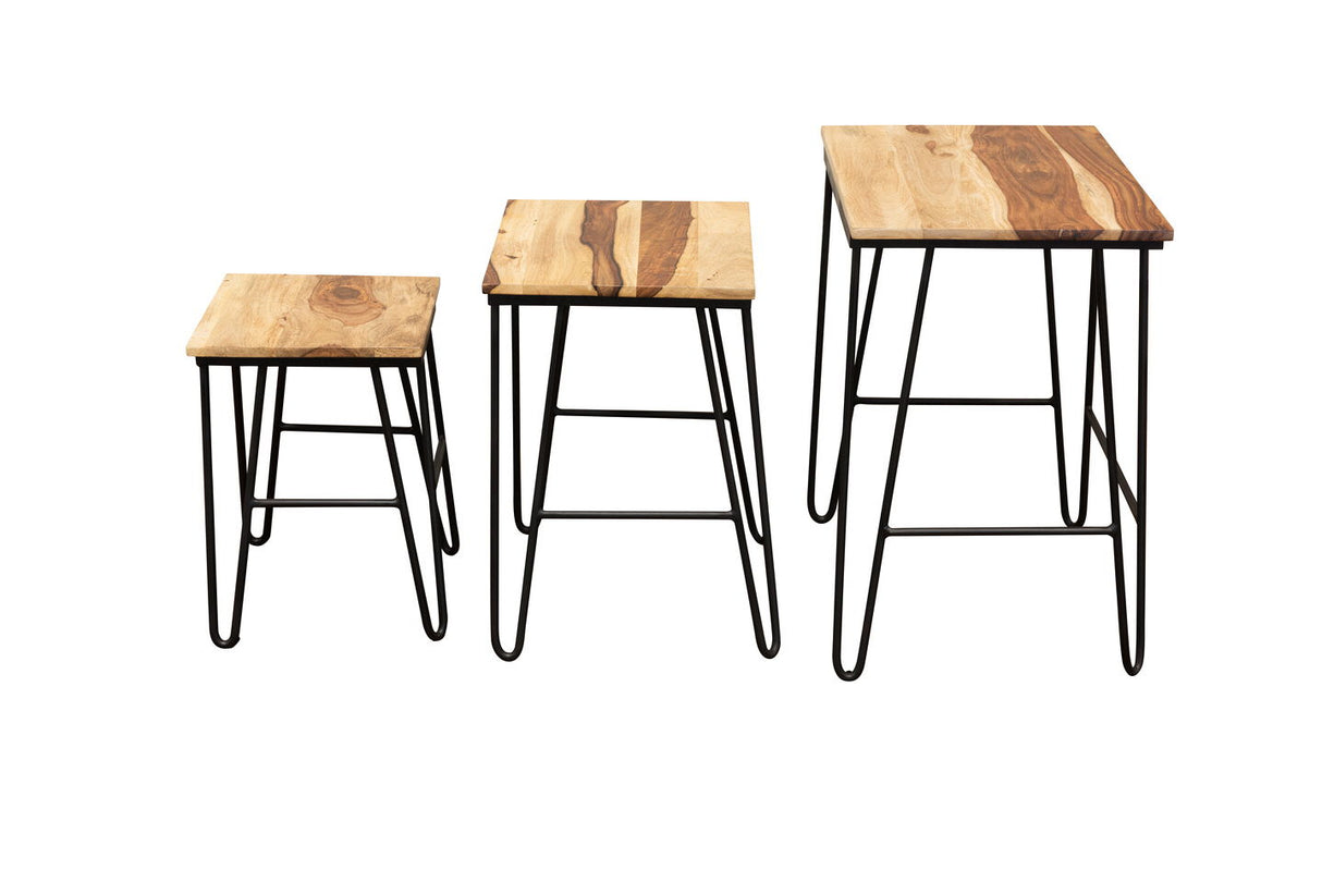 Tristan - Nesting Tables - Light Brown