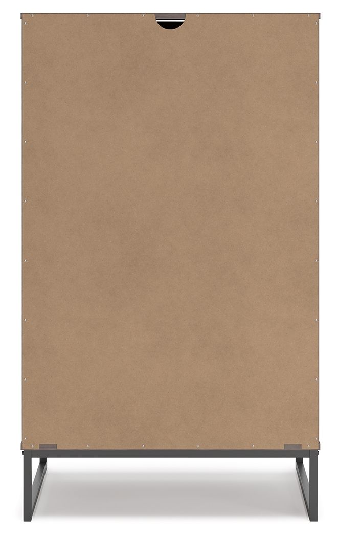 Neilsville - Five Drawer Chest - Black / Gray