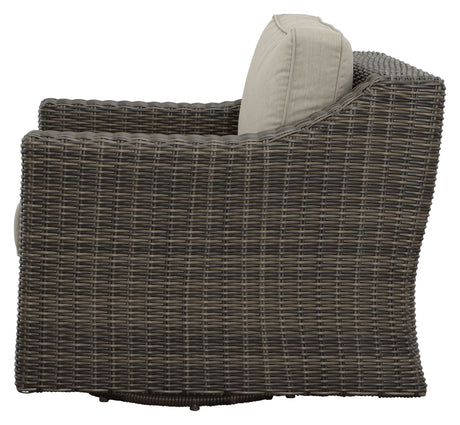 Jones - Outdoor Swivel Lounge Chair (Set of 2) - Brown