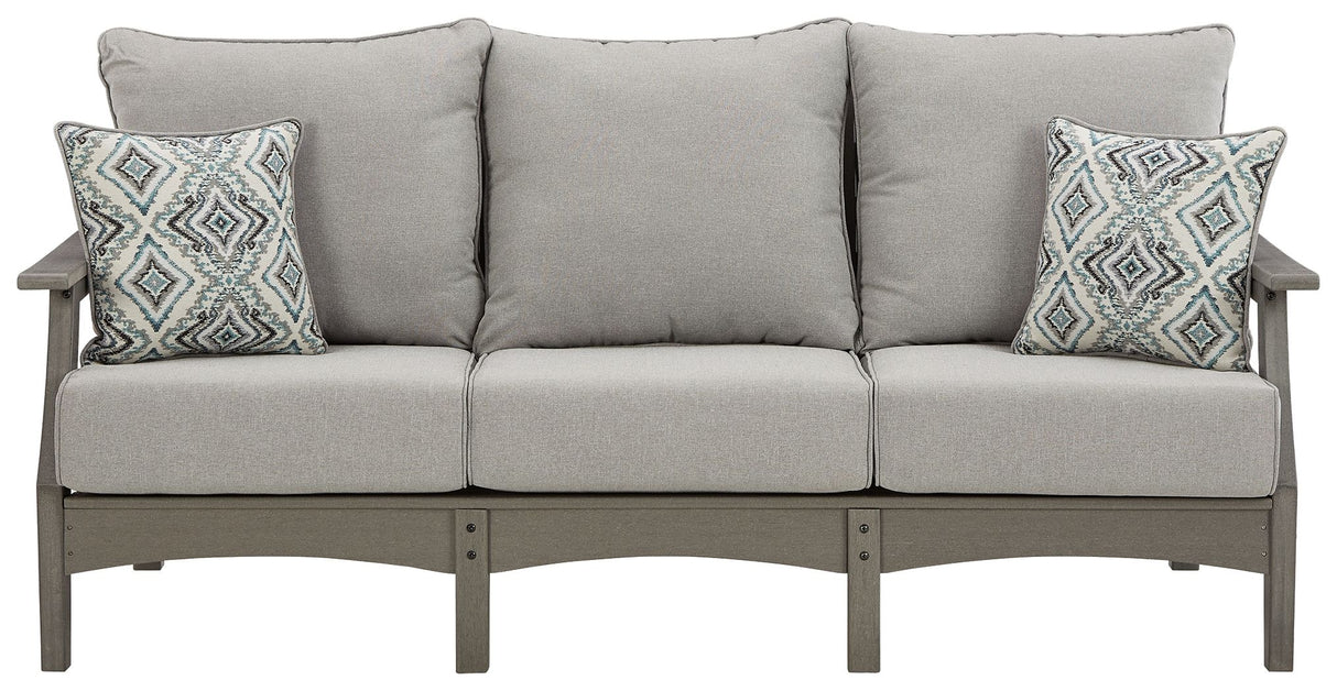 Visola - Sofa with Cushion - Gray