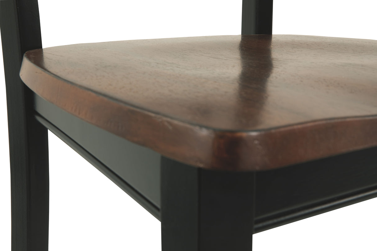 Owingsville - Dining Room Side Chair (Set of 2) - Black / Brown