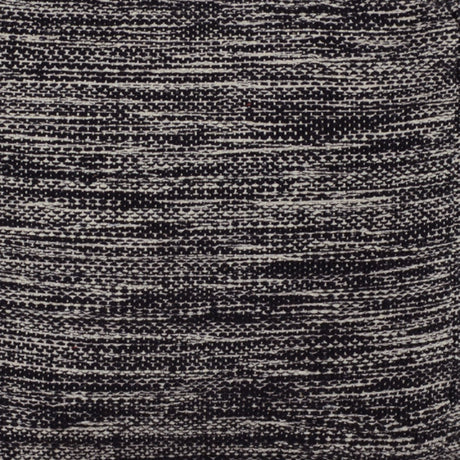 Omari - Square Handwoven Woolen Pouf - Black