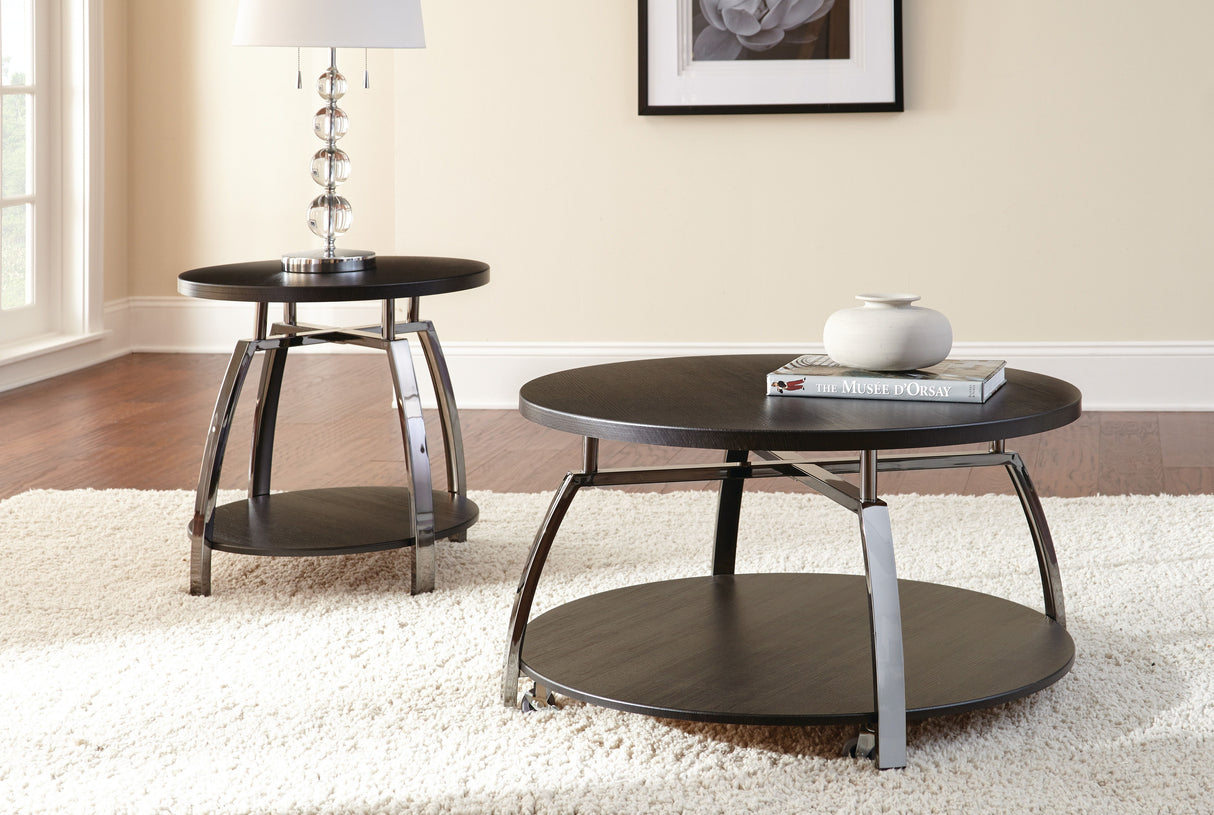 Coham - End Table - Brown