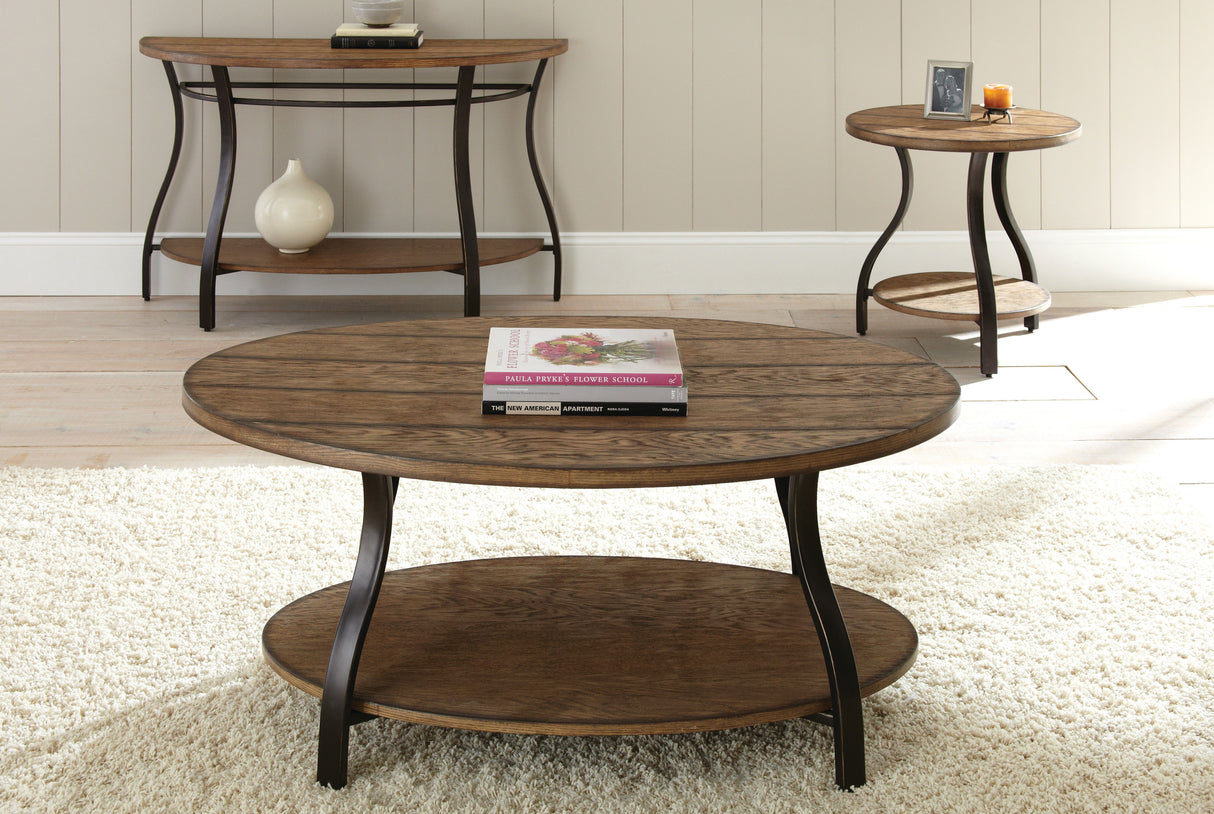 Denise - Oval Cocktail Table - Brown