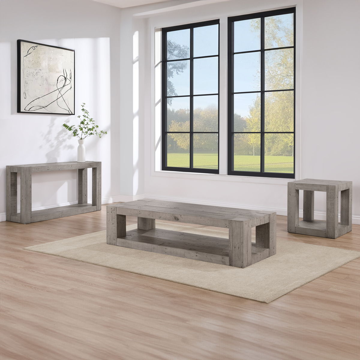 Pinedale - Cocktail Table With Casters - Tan