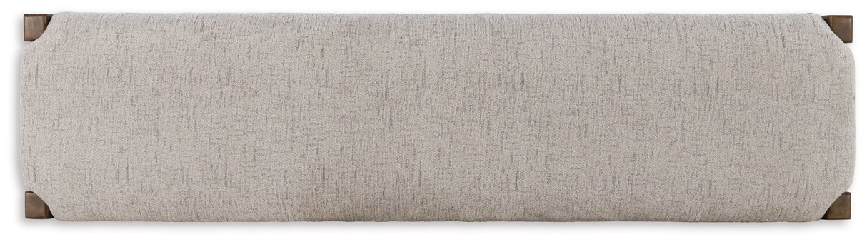 Cabalynn - Large Uph Dining Room Bench - Oatmeal / Light Brown