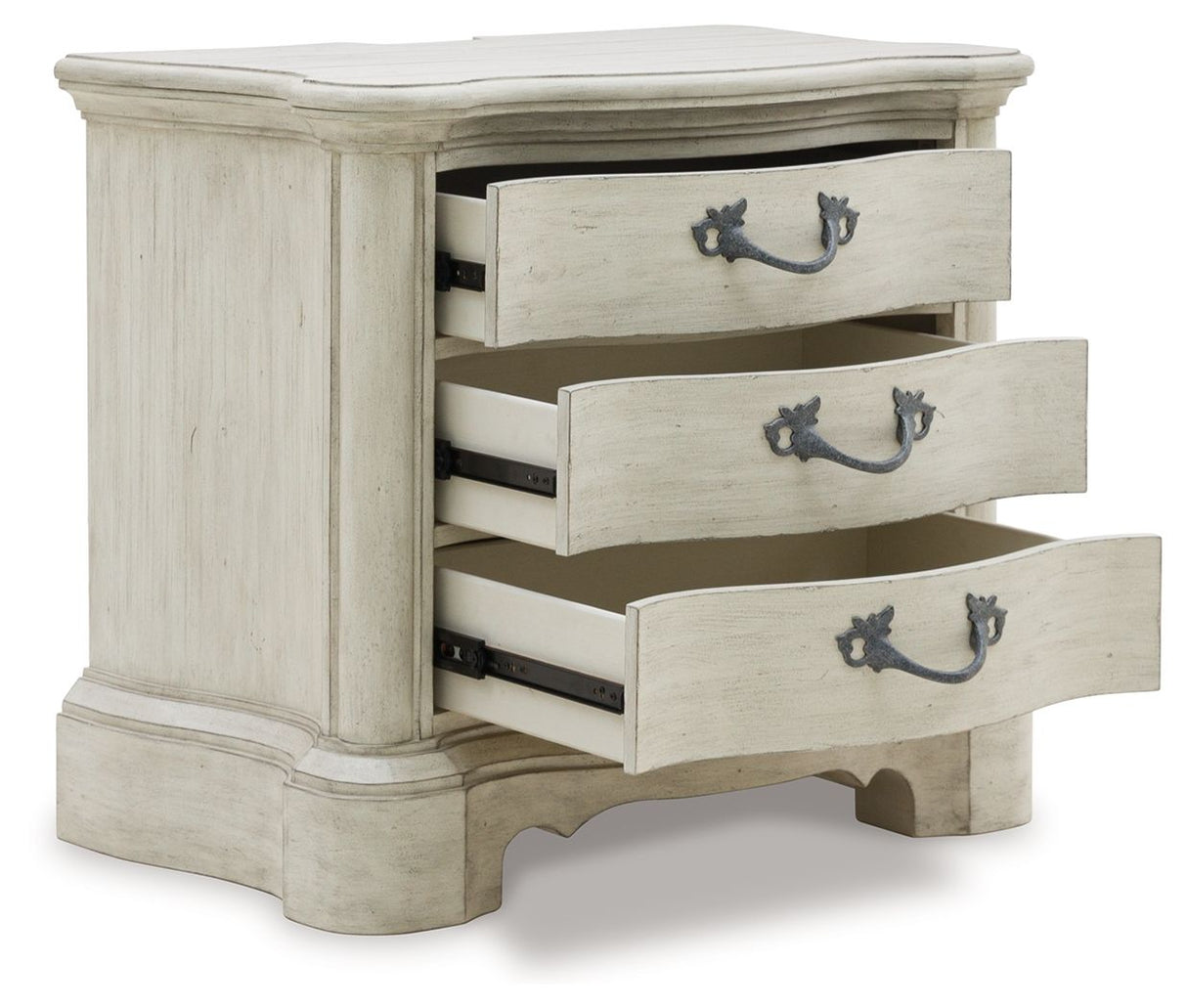 Arlendyne - Three Drawer Night Stand - Antique White