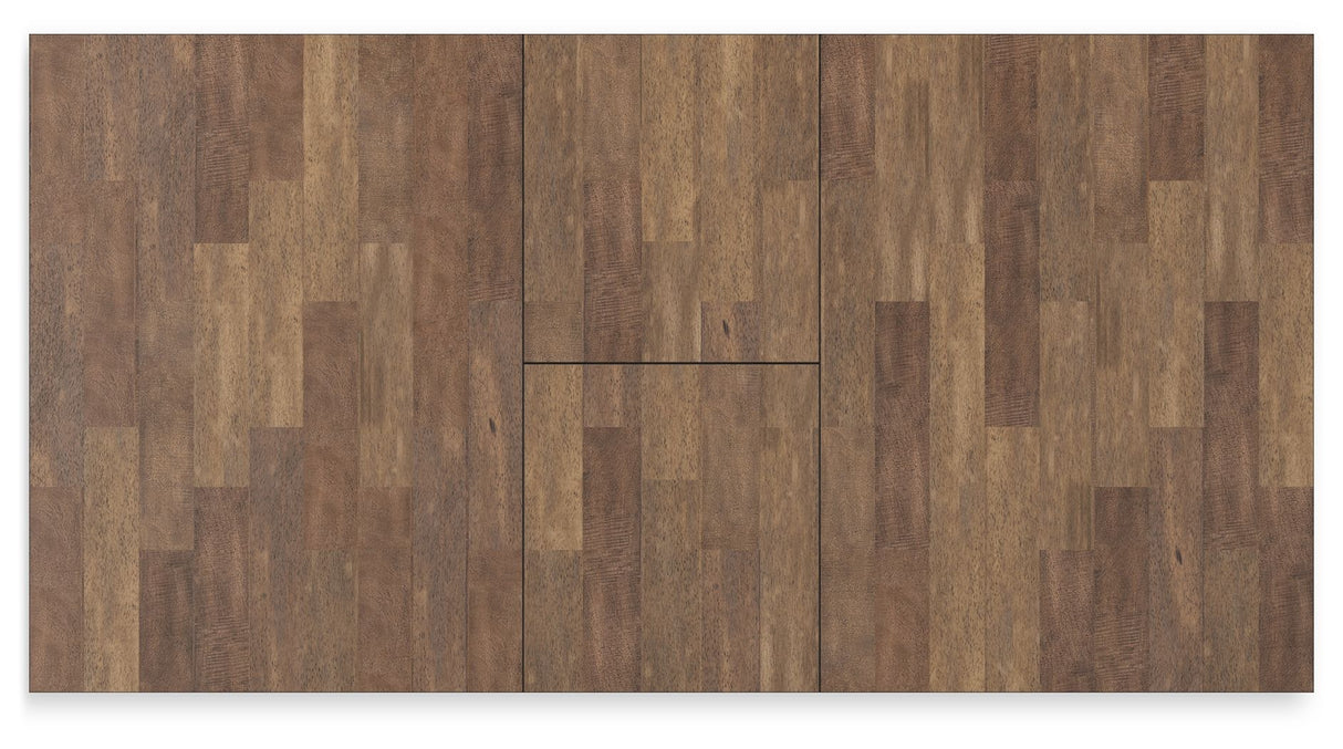 Wildenauer - Rectangular Dining Extension Table - Brown / Black