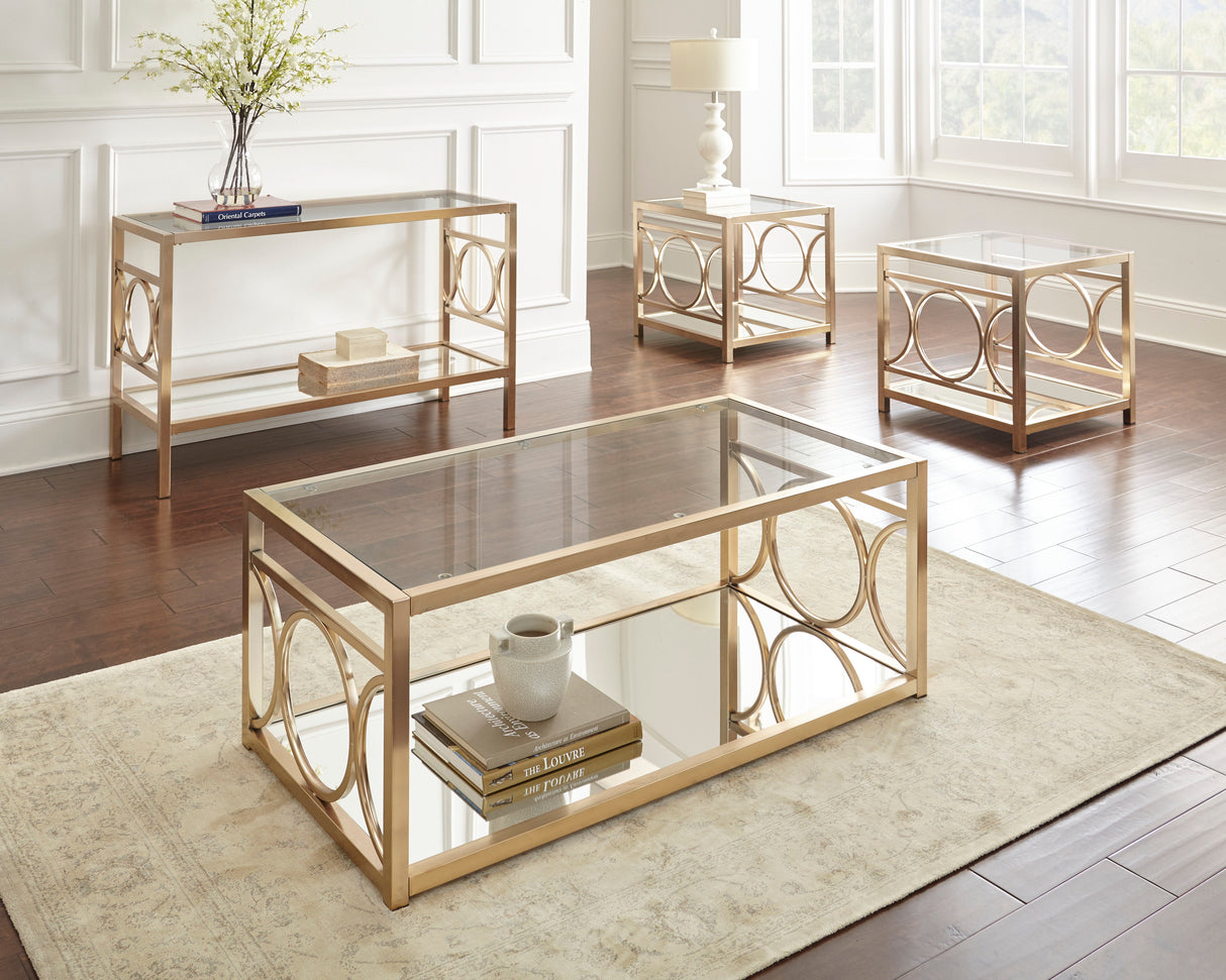 Olympia - Sofa Table - Gold