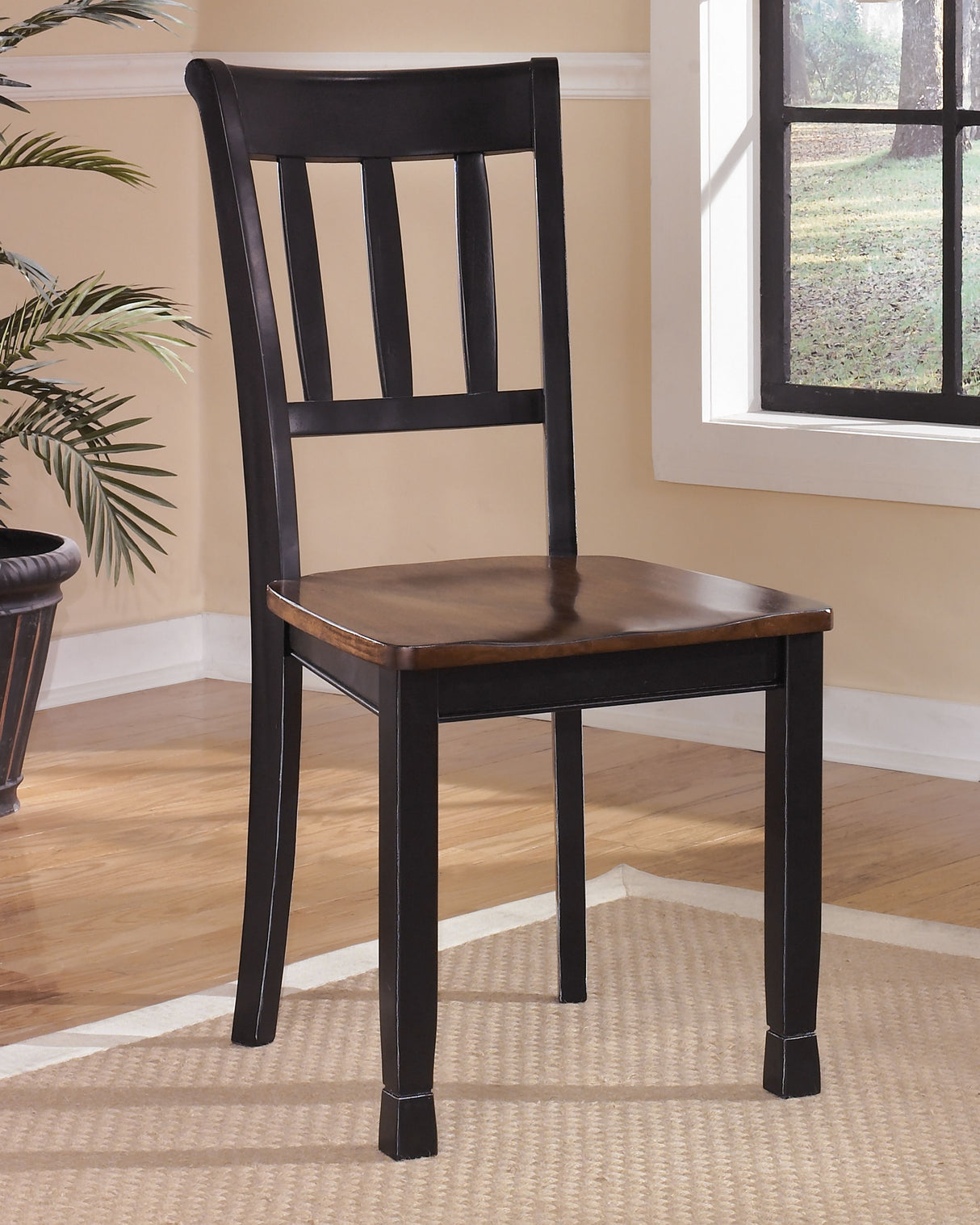 Owingsville - Dining Room Side Chair (Set of 2) - Black / Brown