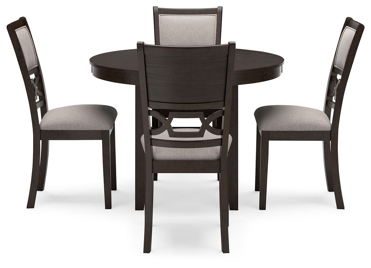 Langwest - Dining Room Table Set (Set of 5) - Brown