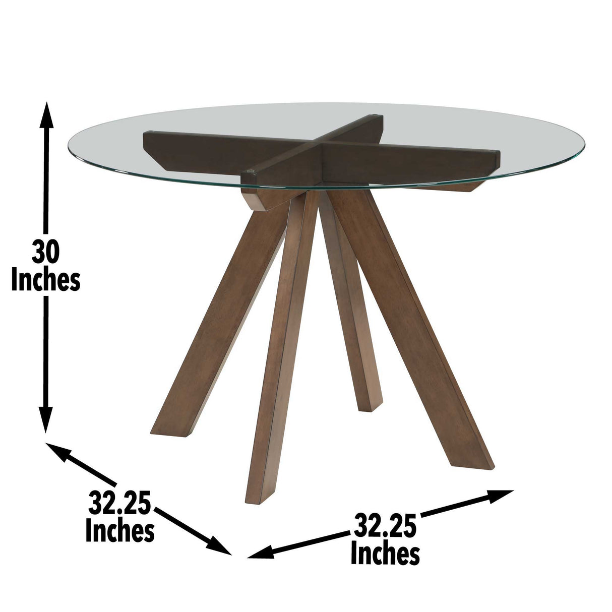 Wade - 5 Piece Dining Set - Dark Brown