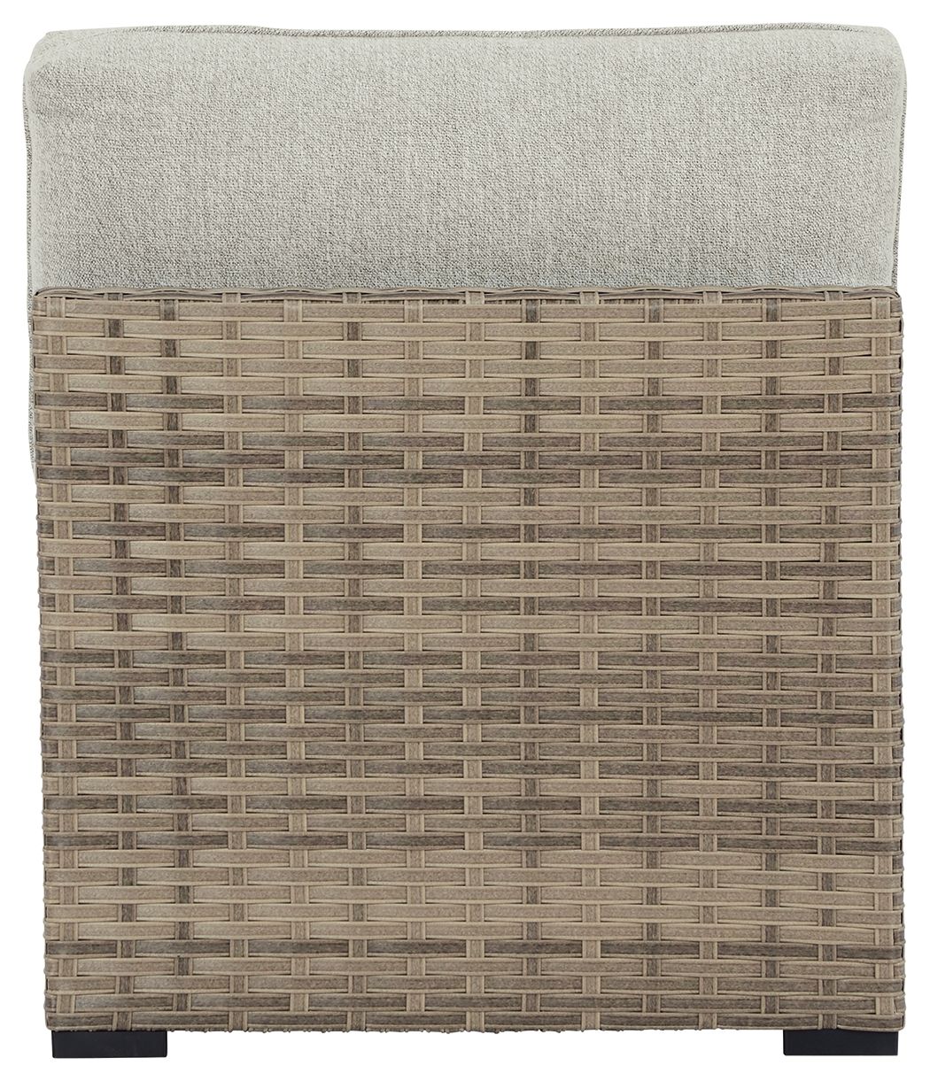 Calworth - Armless Chair w/Cushion (Set of 2) - Beige