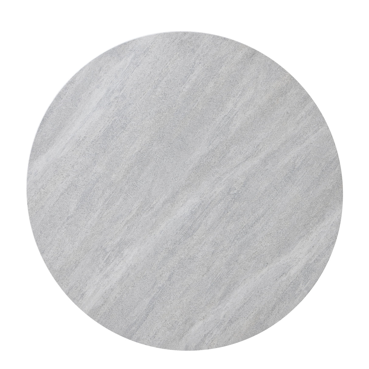 Keyla - Faux Marble Round Cocktail Table - Gray