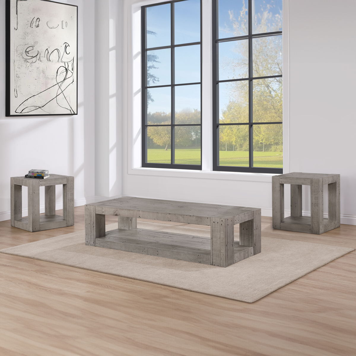 Pinedale - End Table - Gray