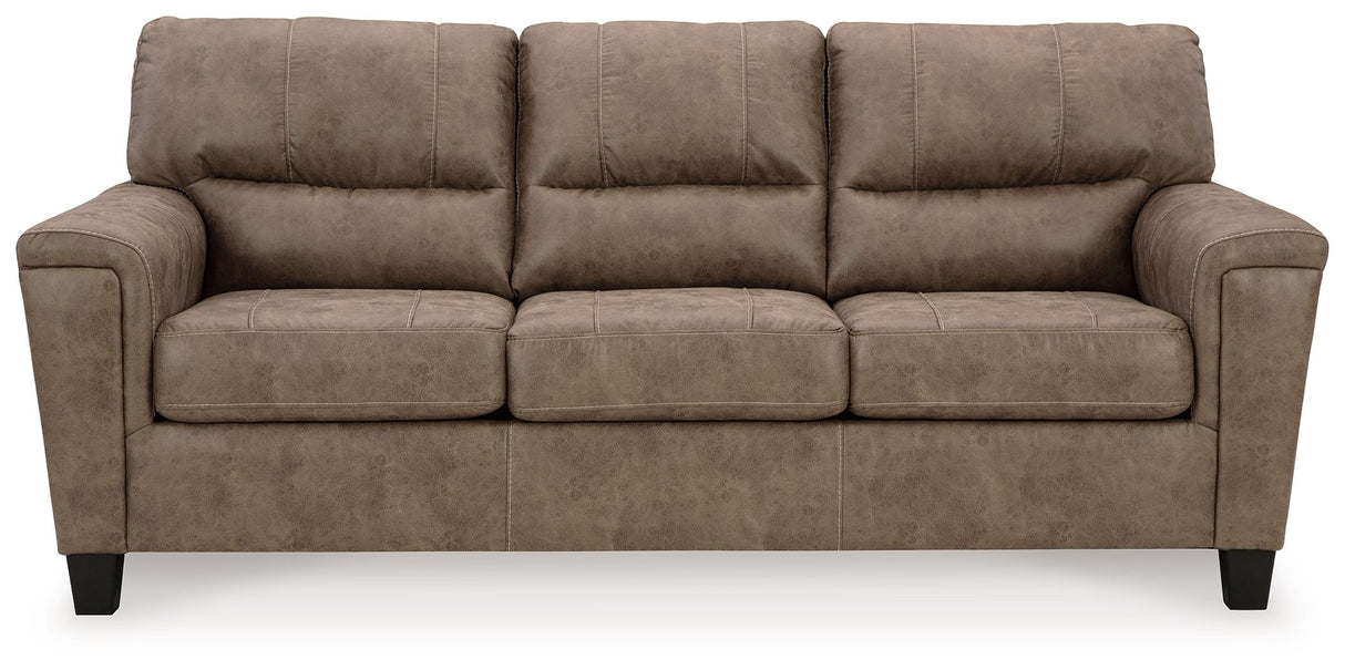 Navi - 3 Pc. - Sofa, Loveseat, Rocker Recliner - Fossil