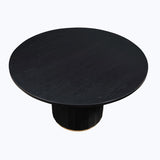 Magnolia - Round Table - Black / Gold