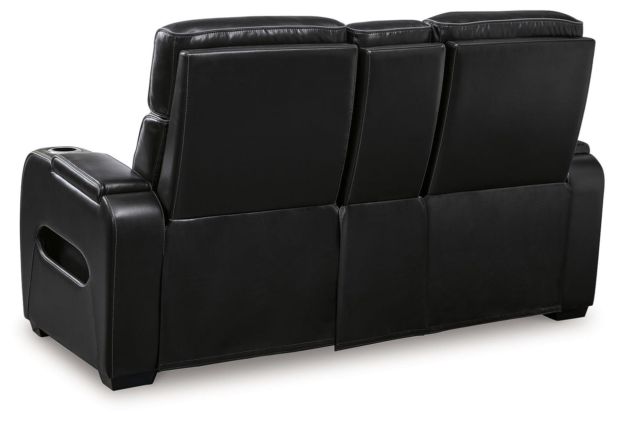 Boyington - 2 Pc. - Power Reclining Sofa And Loveseat - Black