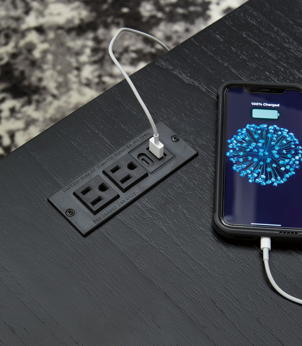 Winbardi - Rectangular End Table - Black