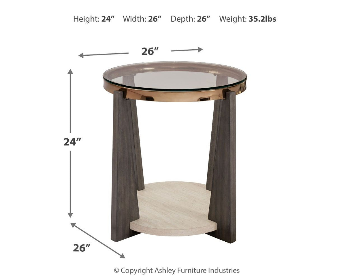 Frazwa - Round End Table - Multi