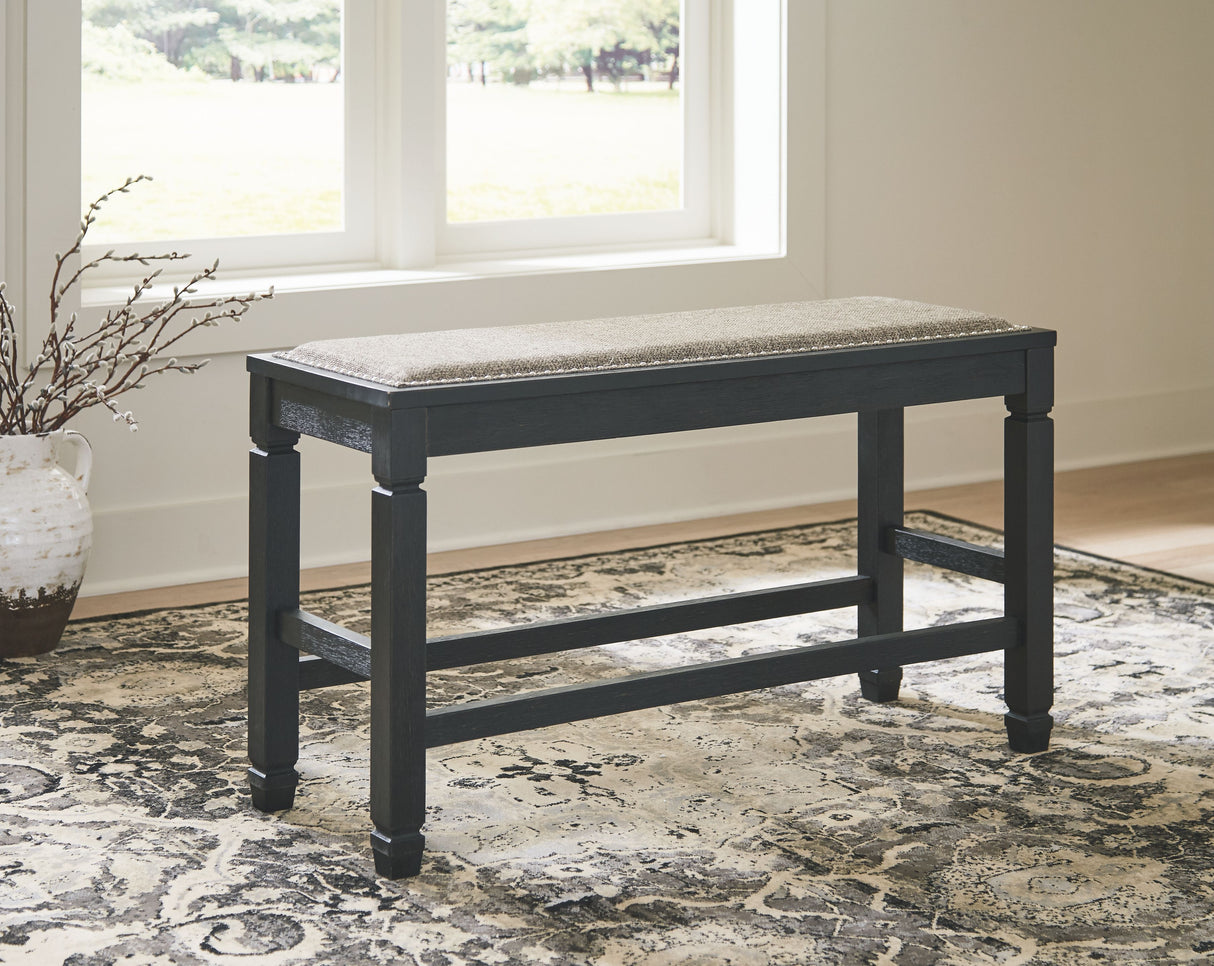 Tyler Creek - DBL Counter UPH Bench - Antique Black
