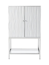 Mirabelle - Two Door Wine Cabinet - Glossy White