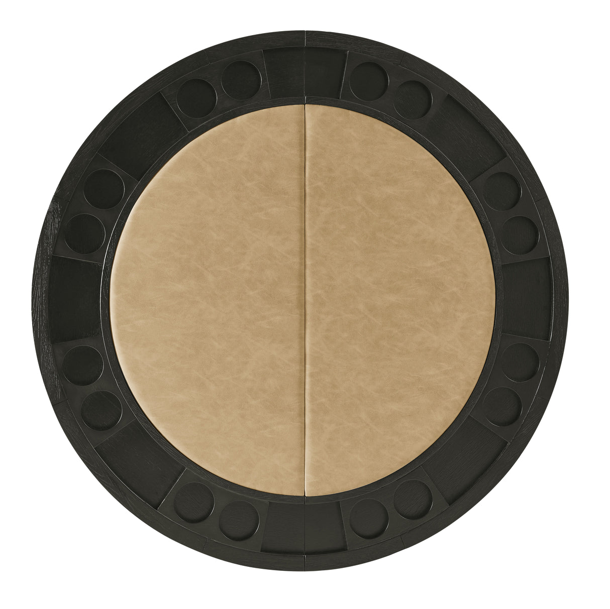 Rylie - 6 Piece Counter Dining Set (Counter Table With Game Top & 4 Counter Chairs) - Black / Sand