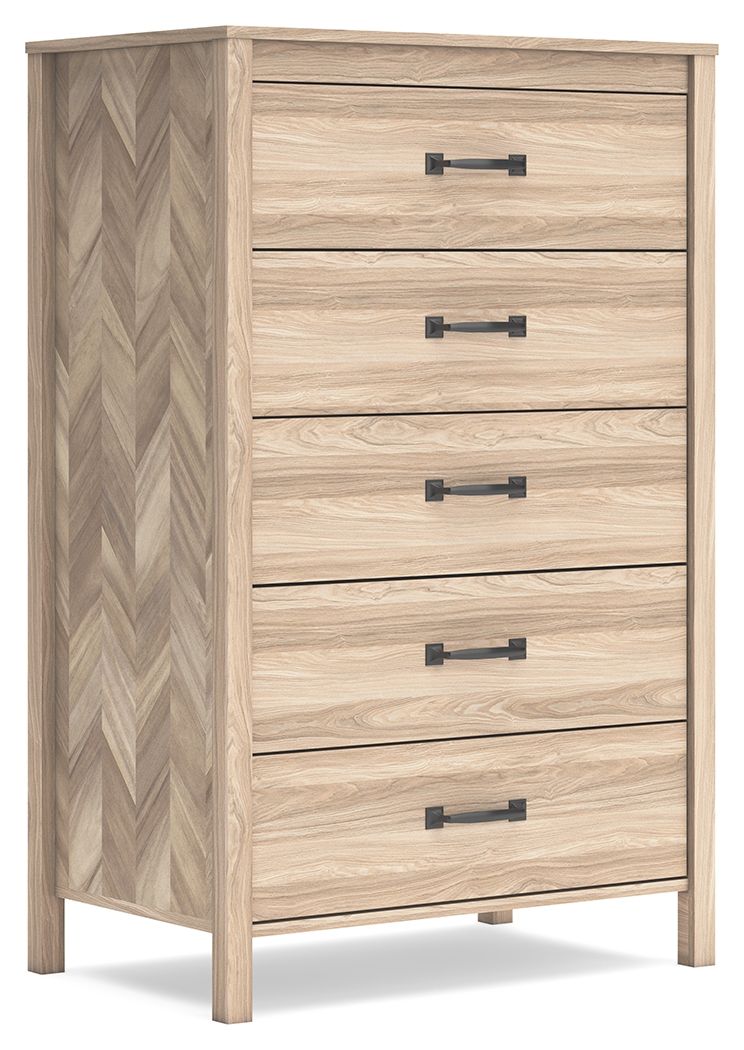 Battelle - Five Drawer Chest - Tan