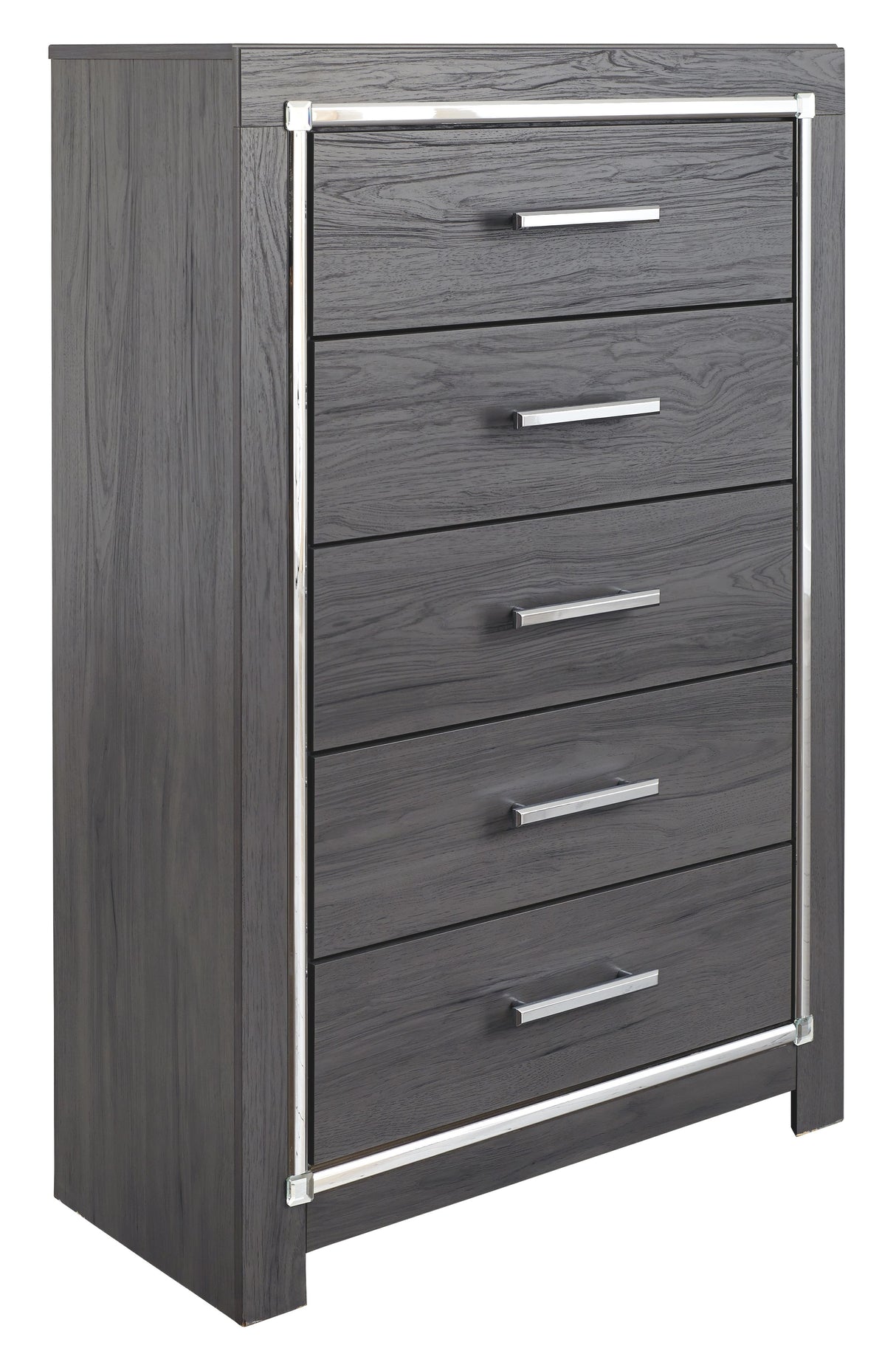 Lodanna - Five Drawer Chest - Gray