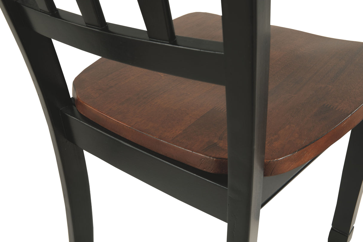 Owingsville - Dining Room Side Chair (Set of 2) - Black / Brown