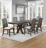 Riverdale - 7 Piece Dining Set (Black Dining Table, 6 Side Chairs) - Black