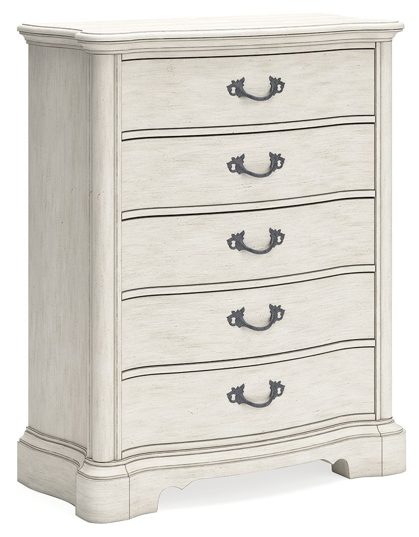 Arlendyne - Five Drawer Chest - Antique White