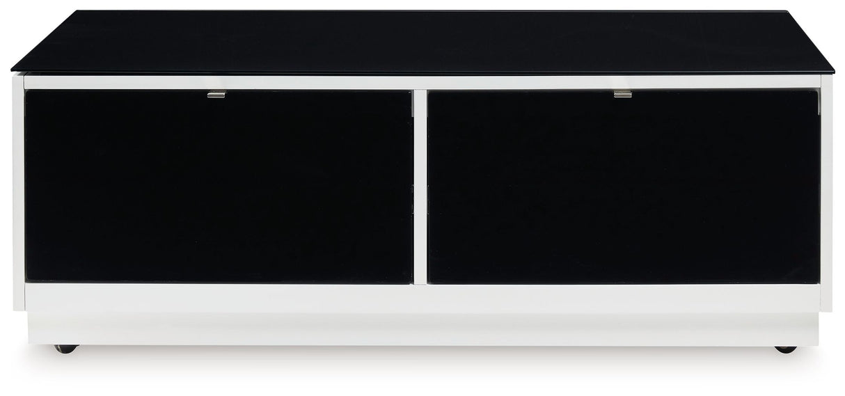 Gardoni - Rectangular Cocktail Table - White / Black