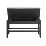 Carrara - Storage Counter Bench - Black