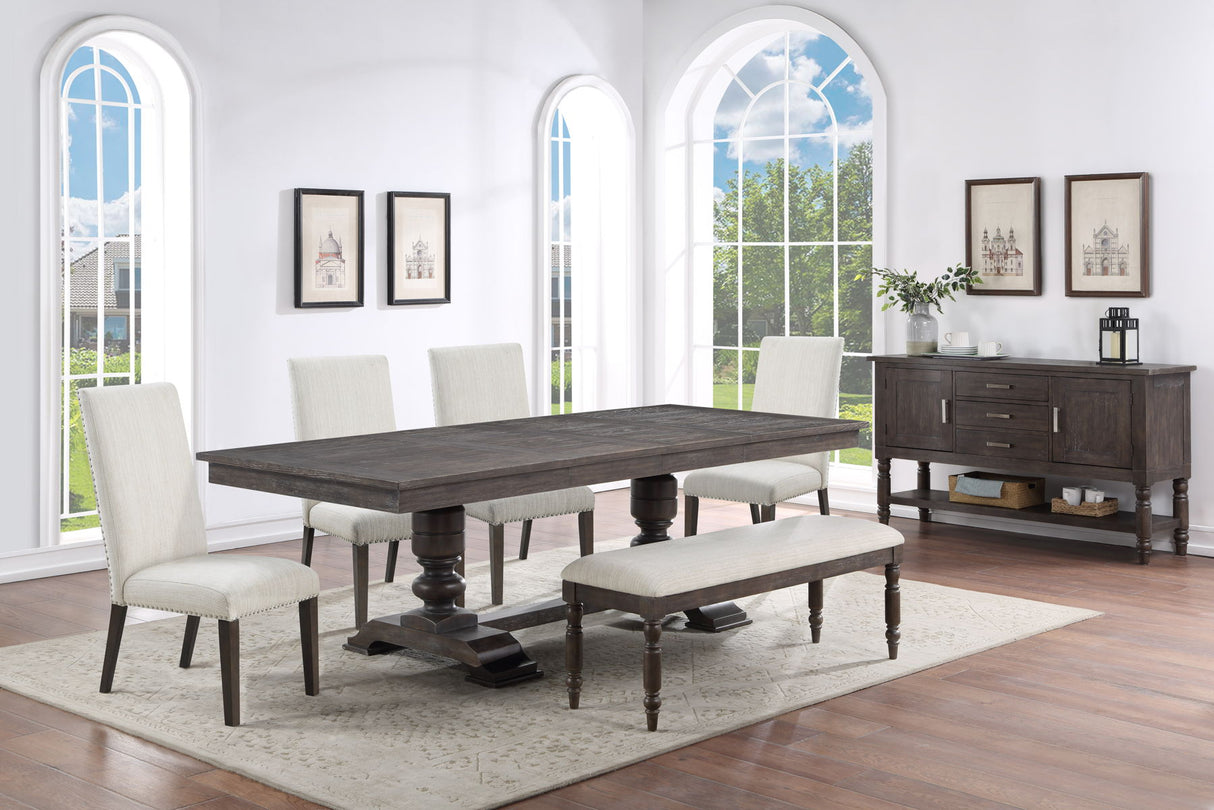 Hutchins - Upholstered Chair (Set of 2) - Dark Brown