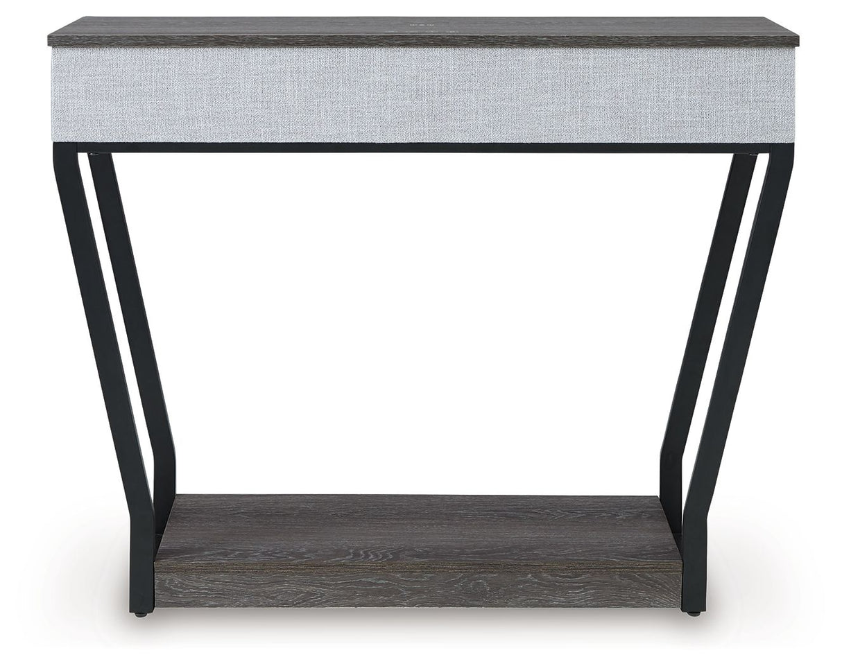 Sethlen - Console Sofa Table - Gray / Black
