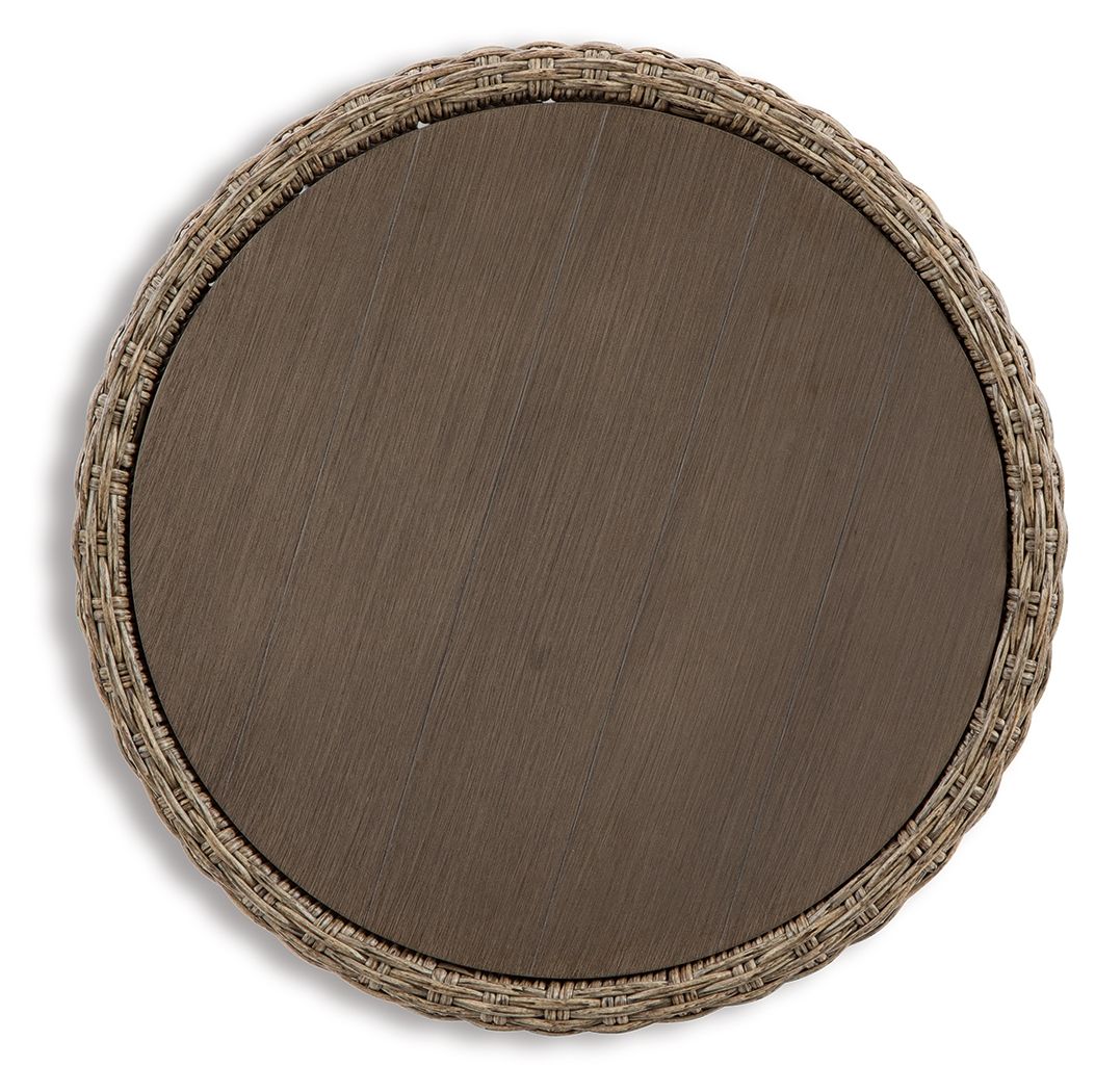 Danson - Round End Table - Beige