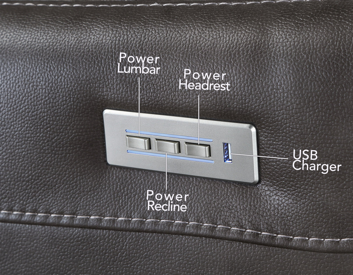 Athens - 360 Swivel Triple-Power Chair - Black