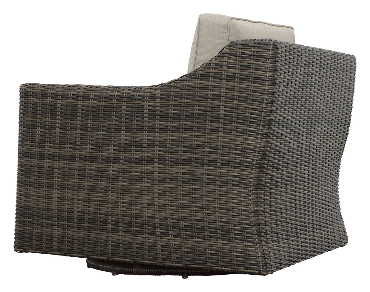 Jones - Outdoor Swivel Lounge Chair (Set of 2) - Brown
