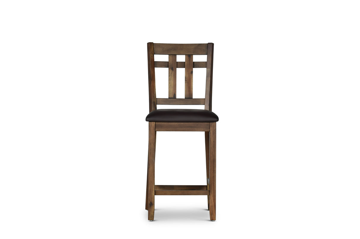 Saranac - Counter Chair (Set of 2) - Dark Brown