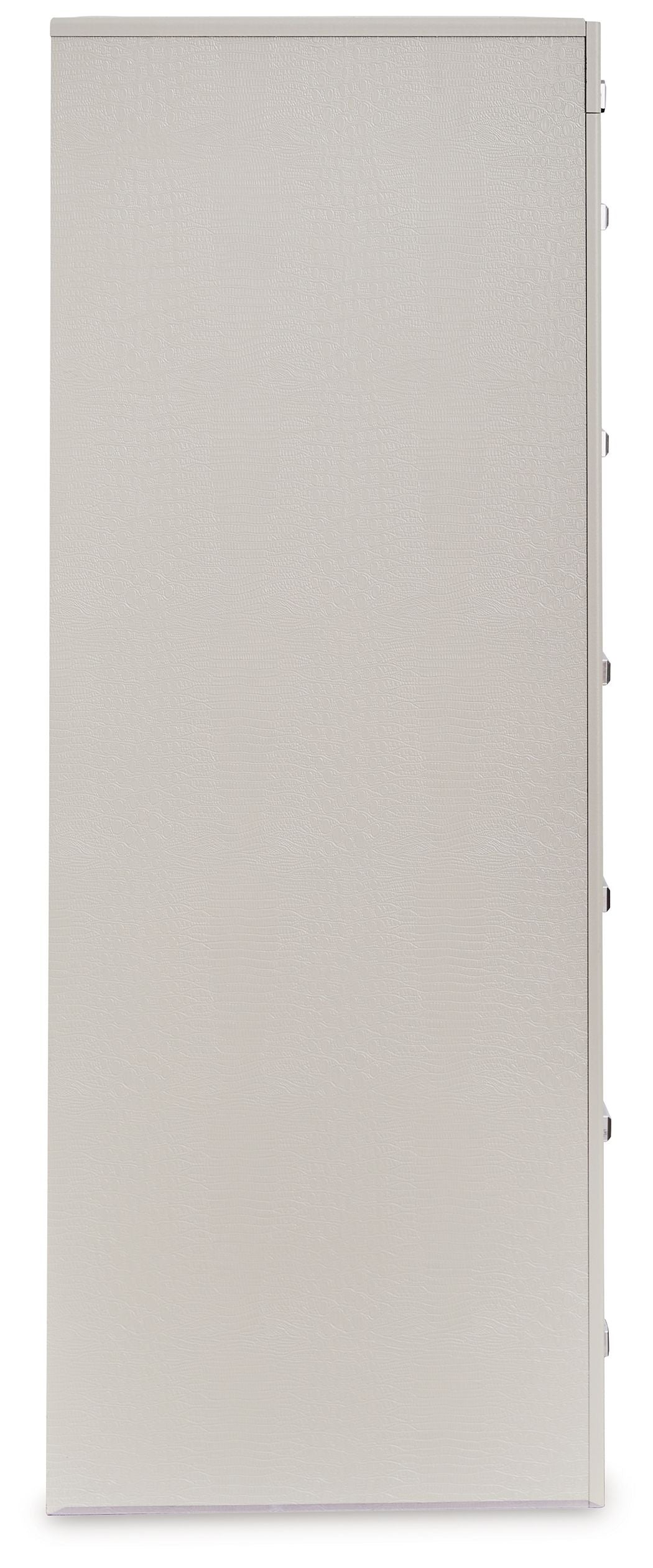 Zyniden - Five Drawer Chest - Silver